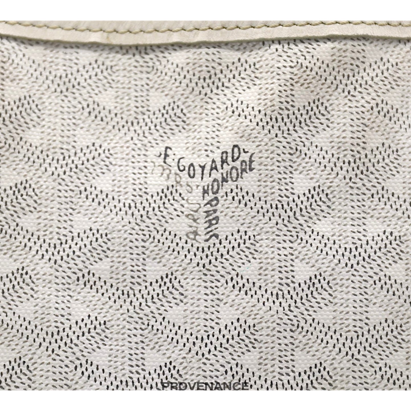 🔴 Goyard St. Louis Tote PM Bag - White Goyardine