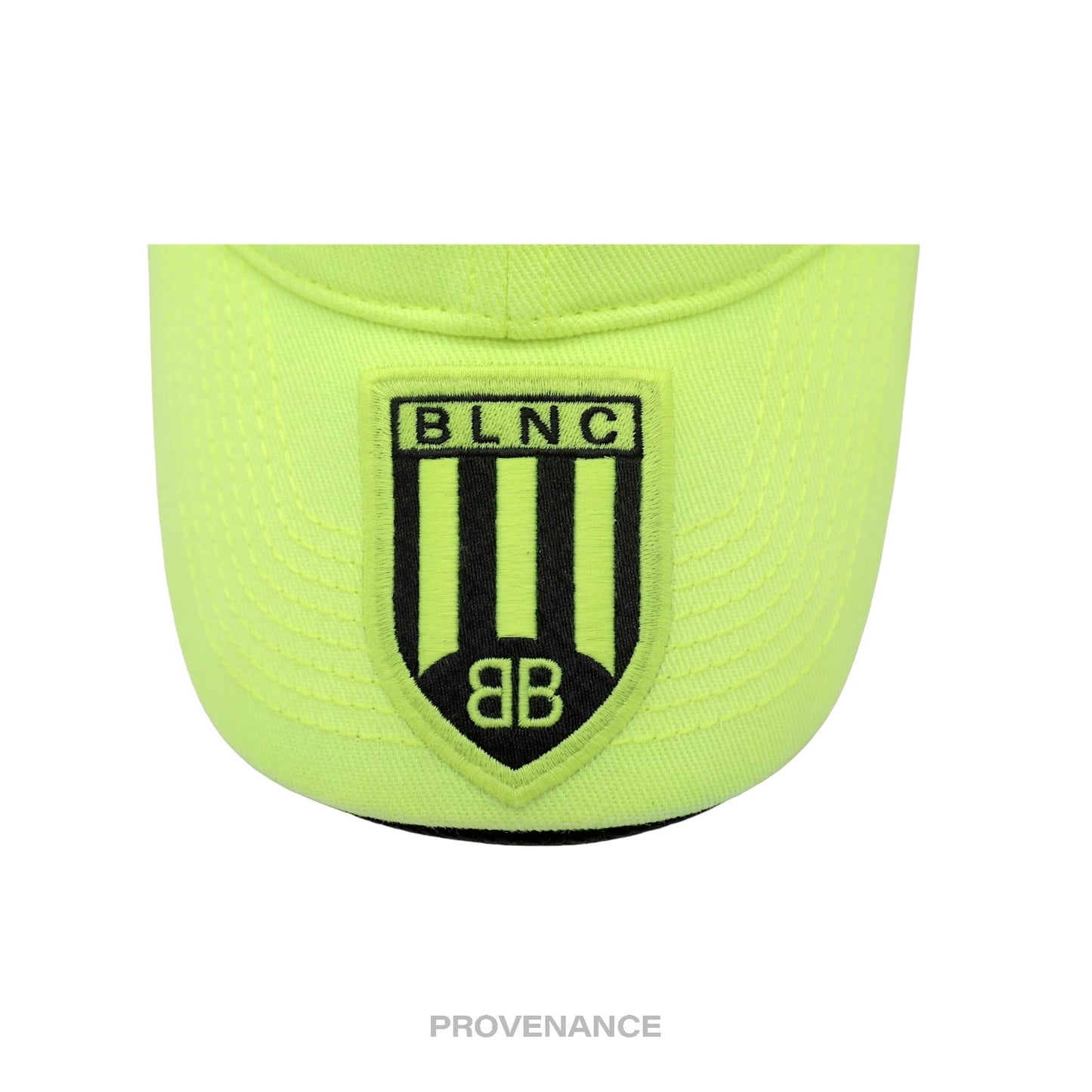 🔴 Balenciaga Soccer Crest Embroidered Logo Cap - Neon