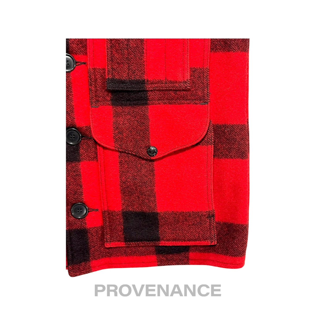 🔴 Filson Double Mackinaw Cruiser USA Wool Red Plaid 38 S