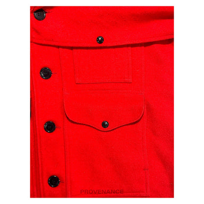 🔴 Filson Wool Packer Coat - Mackinaw Wool  Red - 38 S