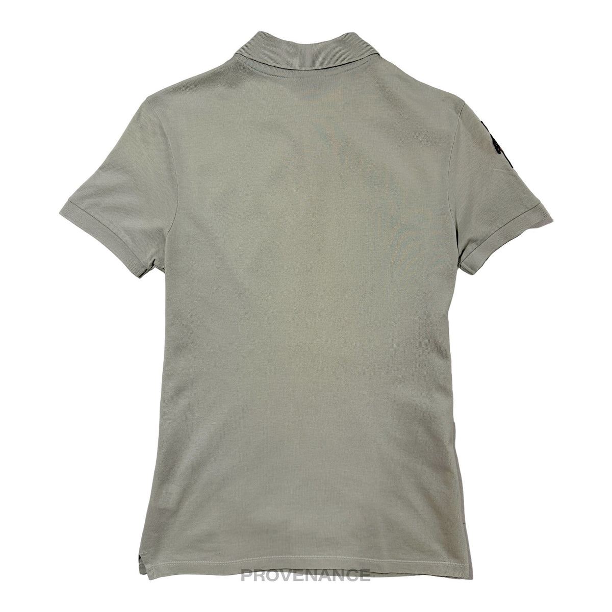 🔴  Lanvin Embroidered Polo Shirt - Sea Foam Green Pique XS