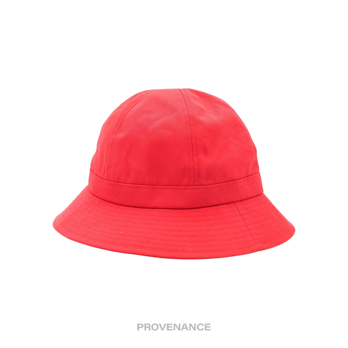 🔴 Balenciaga BB Logo Embroidered Bucket Hat - Red M