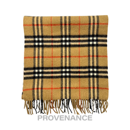 🔴 Vintage Burberrys Scarf Nova Check 100% PURE CASHMERE