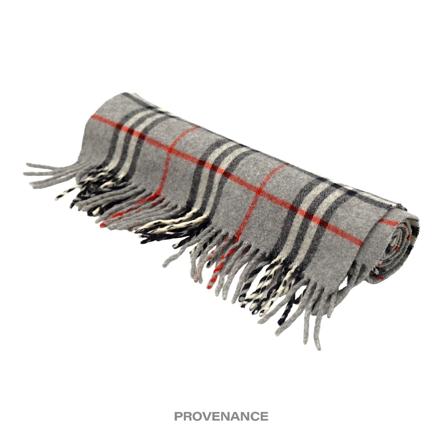 🔴 Burberry Scarf - PURE CASHMERE Nova Check Grey