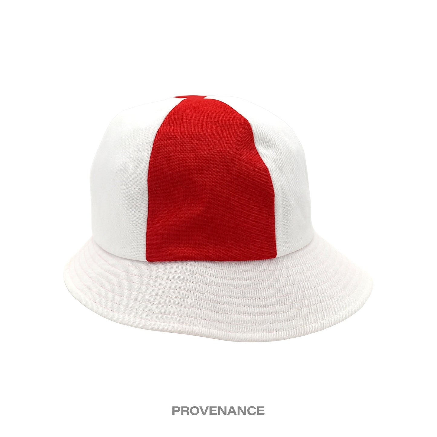 🔴 Givenchy 4G Asymmetric Bucket Hat - Red White Patchwork