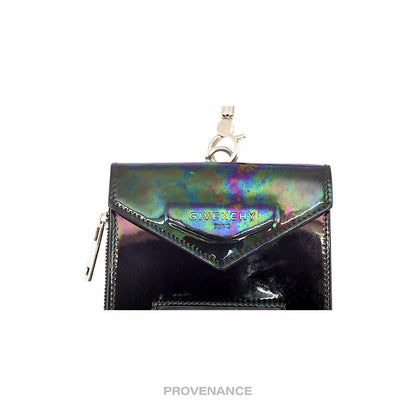 🔴 Givenchy Logo Neck Phone Lanyard Wallet - Iridescent