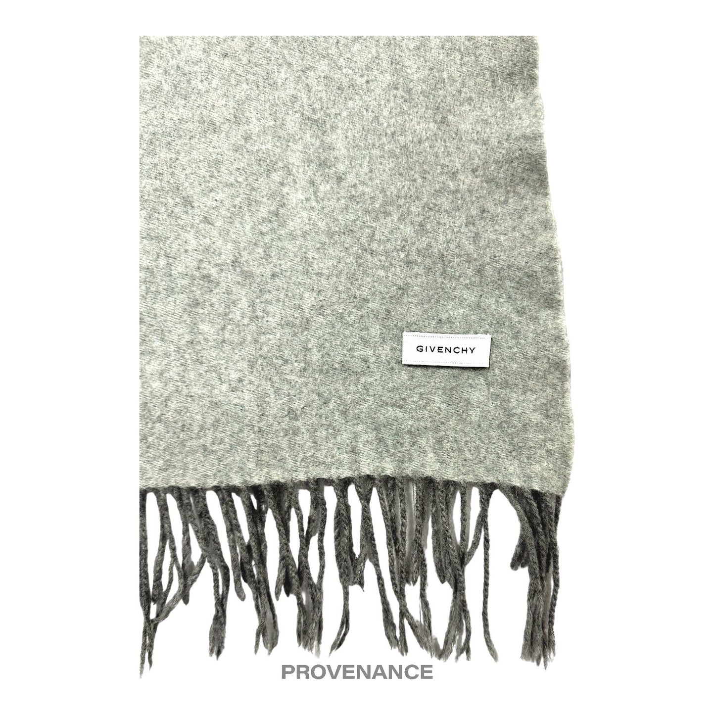 🔴 Givenchy Two-Tone Cashmere Scarf - Grey