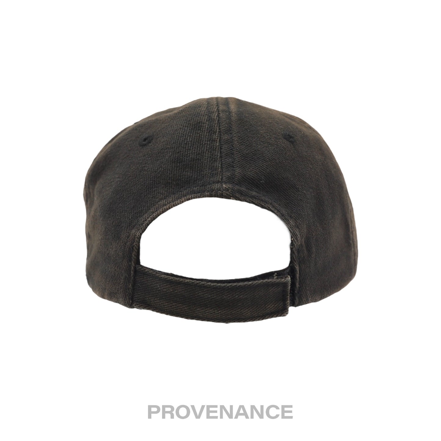 🔴  Balenciaga Embroidered Logo Cap - Archetype Washed Black