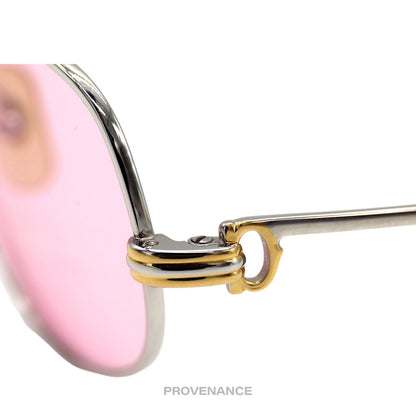 🔴 Cartier Romance Louis (Drake) Sunglasses - Pink