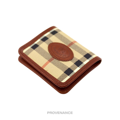🔴 Burberry Vintage Golf Tee Wallet - Nova Haymarket Check