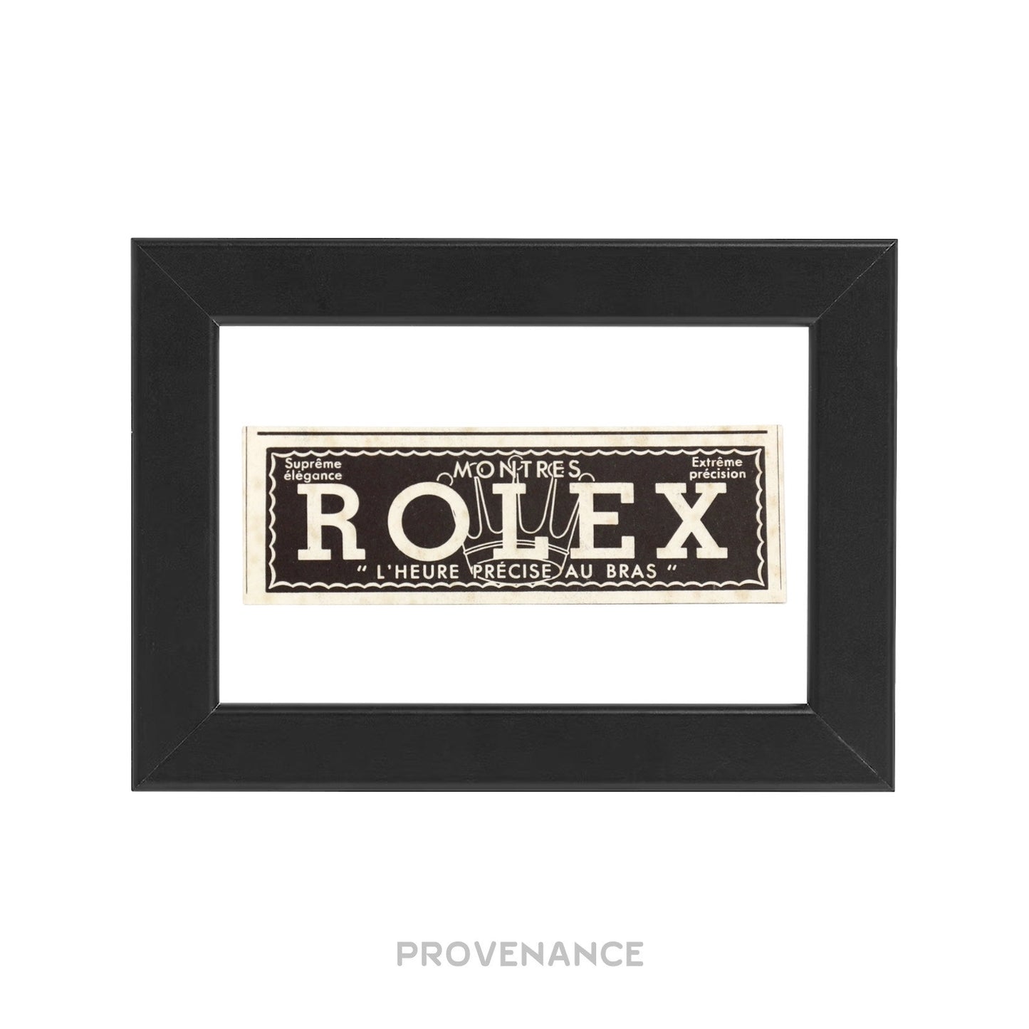 🔴 Rolex Antique Vintage Newsprint Ad - Crown Logo