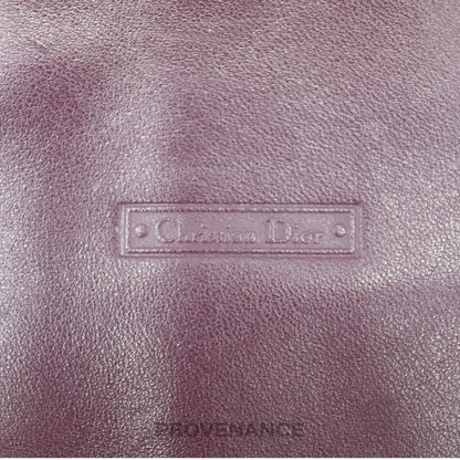 🔴 Christian Dior Bifold Wallet - Burgundy Calfskin Leather