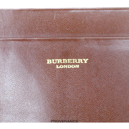 🔴 Burberry Long Wallet - Nova Check Brown