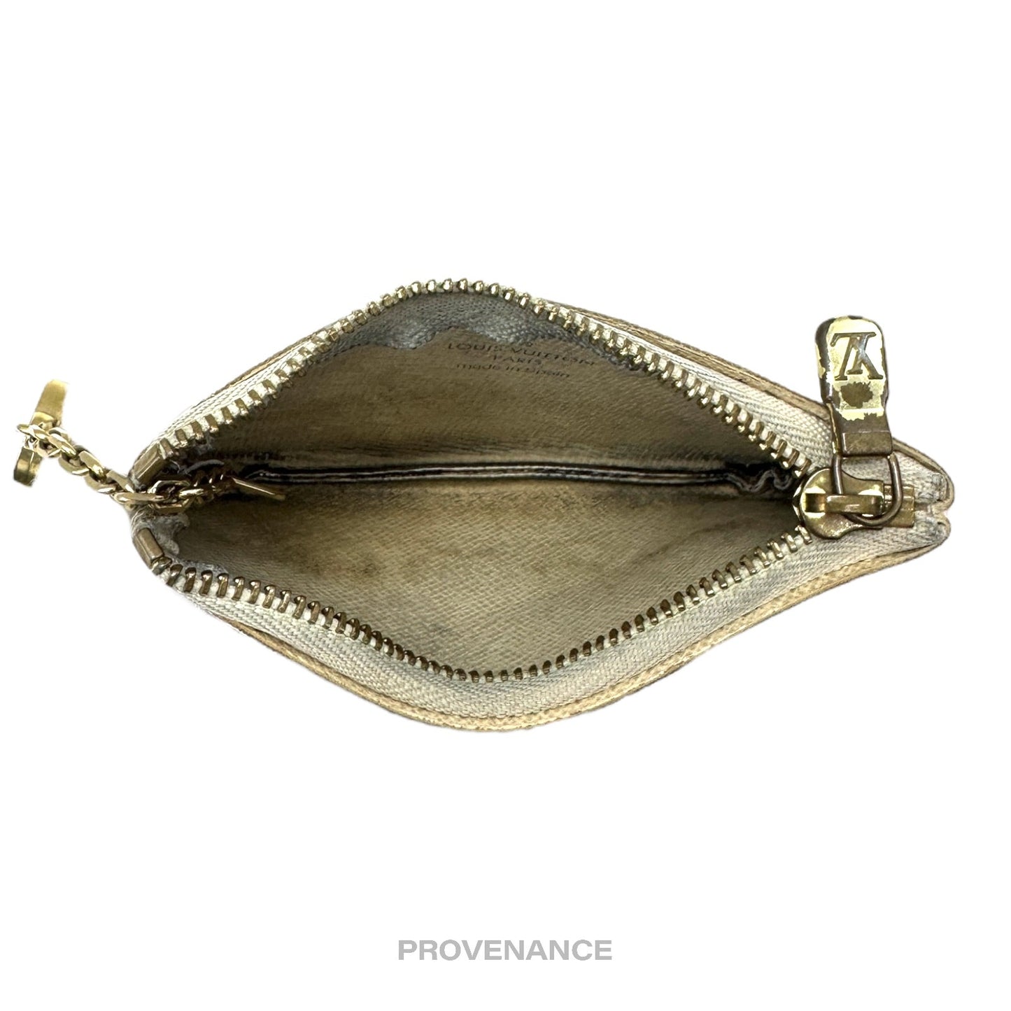 🔴 Louis Vuitton Key Pouch Cles - Damier Azur