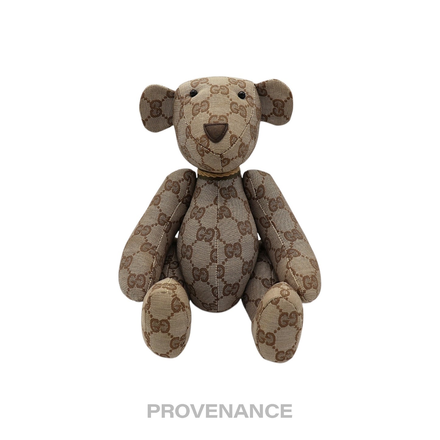 🔴 Gucci Teddy Bear - GG Canvas Tan