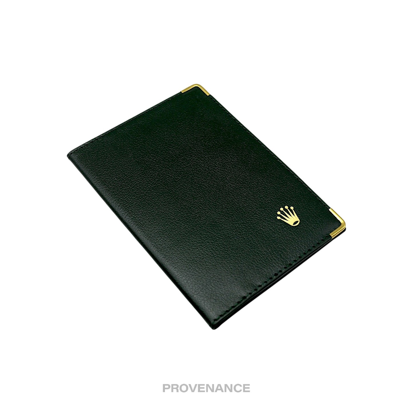 🔴 Rolex Crown Passport Wallet - Forest Green Leather R
