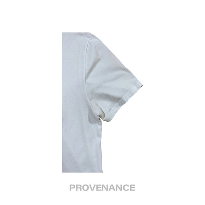 🔴 Gucci GG Signature Web Vintage Logo T-Shirt - White S