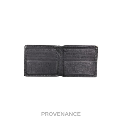🔴 Fendi Selleria Bifold Wallet - Grey Roman Leather