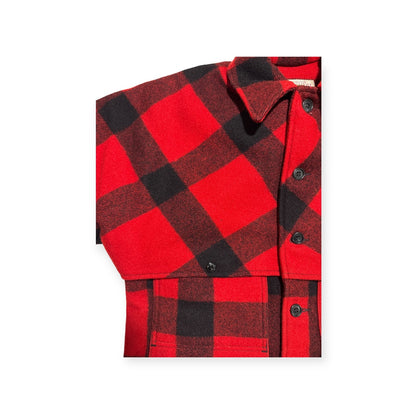 🔴 Filson Double Mackinaw Cruiser - Red/Black Plaid 36 XS