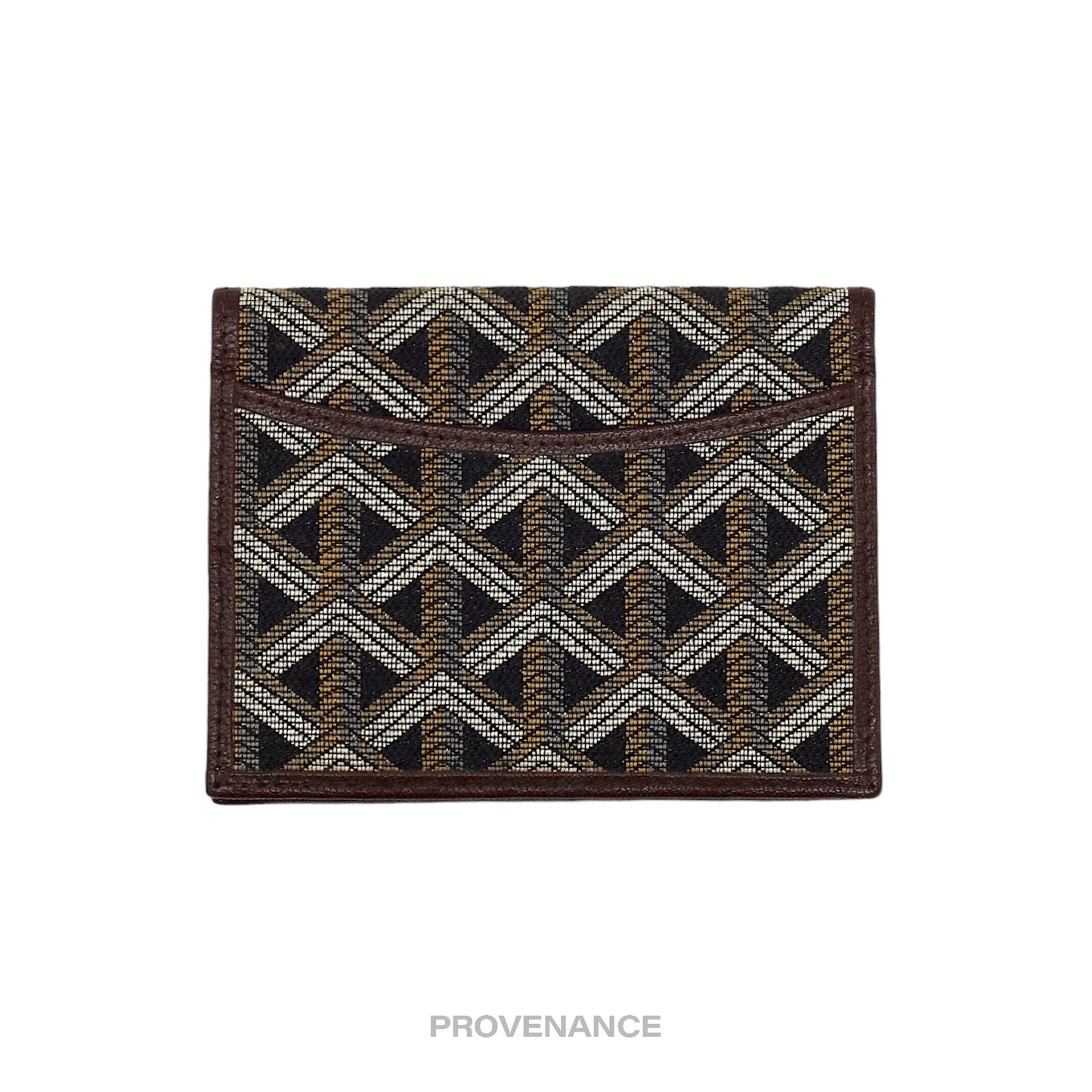 🔴 Goyard Pocket Organizer Wallet - Black Jacquard Goyardine