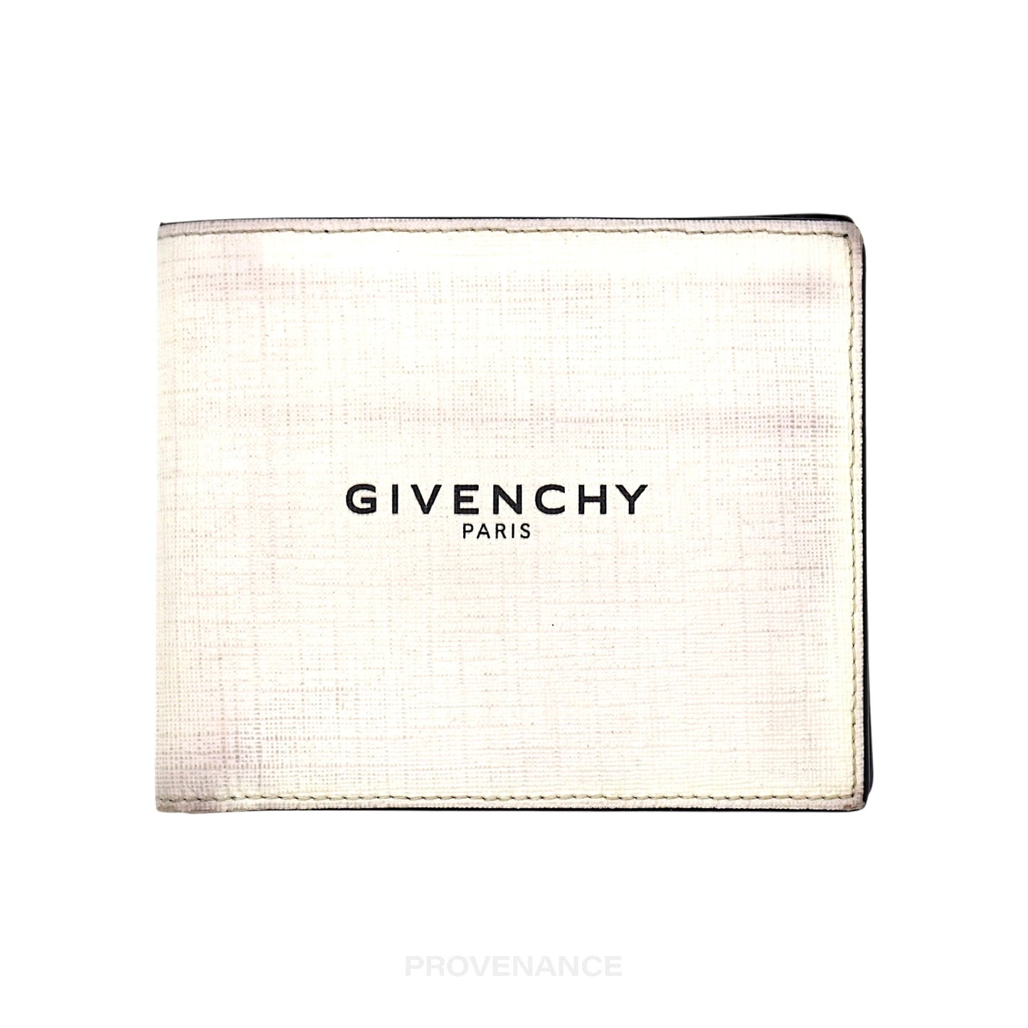 🔴 Givenchy Glow In The Dark 8CC Bifold Wallet - White Black