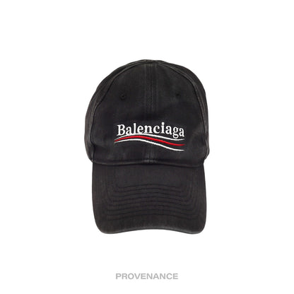 🔴 Balenciaga Political Campaign Cap Hat - Washed Black