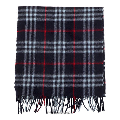 🔴 Burberry Scarf - Nova Check Cashmere Navy