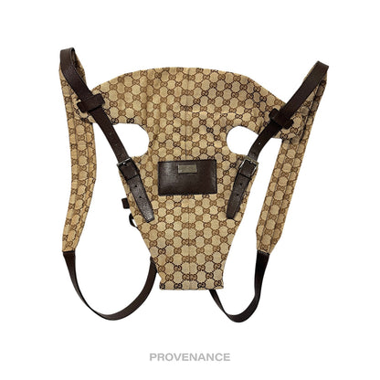🔴 Gucci Baby Carrier - GG Canvas Monogram Brown