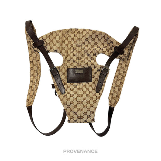 🔴 Gucci Baby Carrier - GG Canvas Monogram Brown