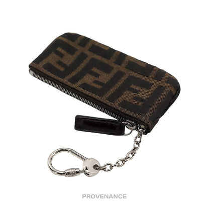 🔴 Fendi Key Pouch Cles - FF Zucca Brown