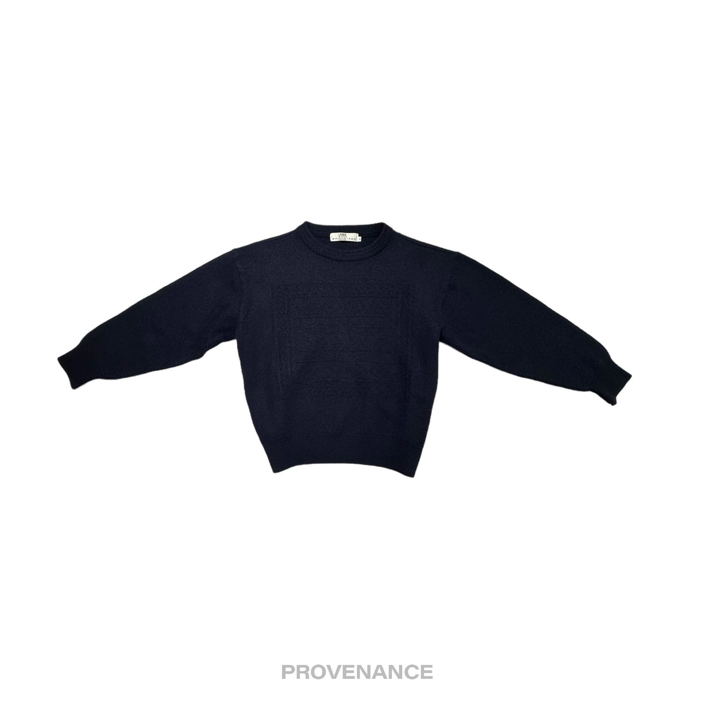 🔴 Balenciaga Crewneck Wool Sweatshirt - Deep Navy M