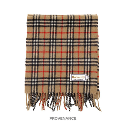 🔴 Burberry Scarf - Nova Check Pure Cashmere