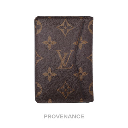 🔴 Louis Vuitton Pocket Organizer Card Wallet NM - Monogram