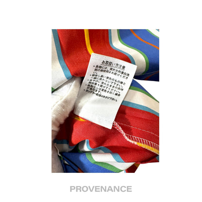 🔴 Balenciaga Golf Hoodie Vest - Striped Red Blue M