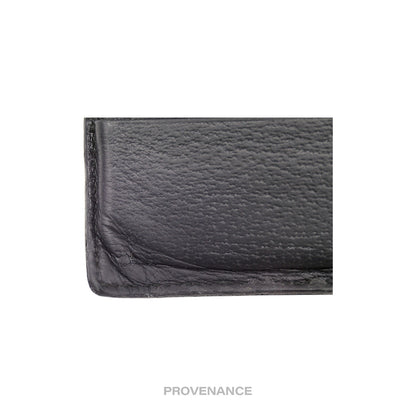 🔴 Gucci GG Marmont Bifold Wallet - Black Leather