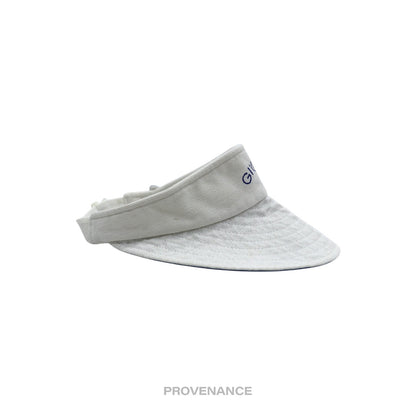 🔴 Givenchy Play Logo Embroidered Visor - White/Blue