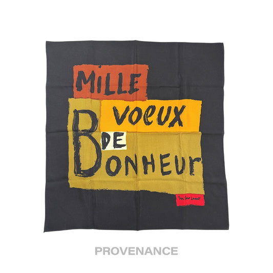 🔴 Yves Saint Laurent YSL Silk Scarf - Graffiti Multi 65