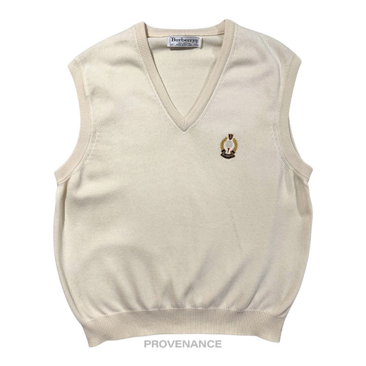 🔴 Burberry Golf Sweater Vest - Cream 42 XL