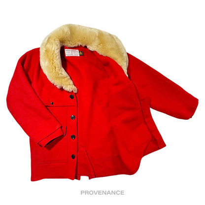 🔴 Filson Wool Packer Coat - Mackinaw Wool  Red - 38 S