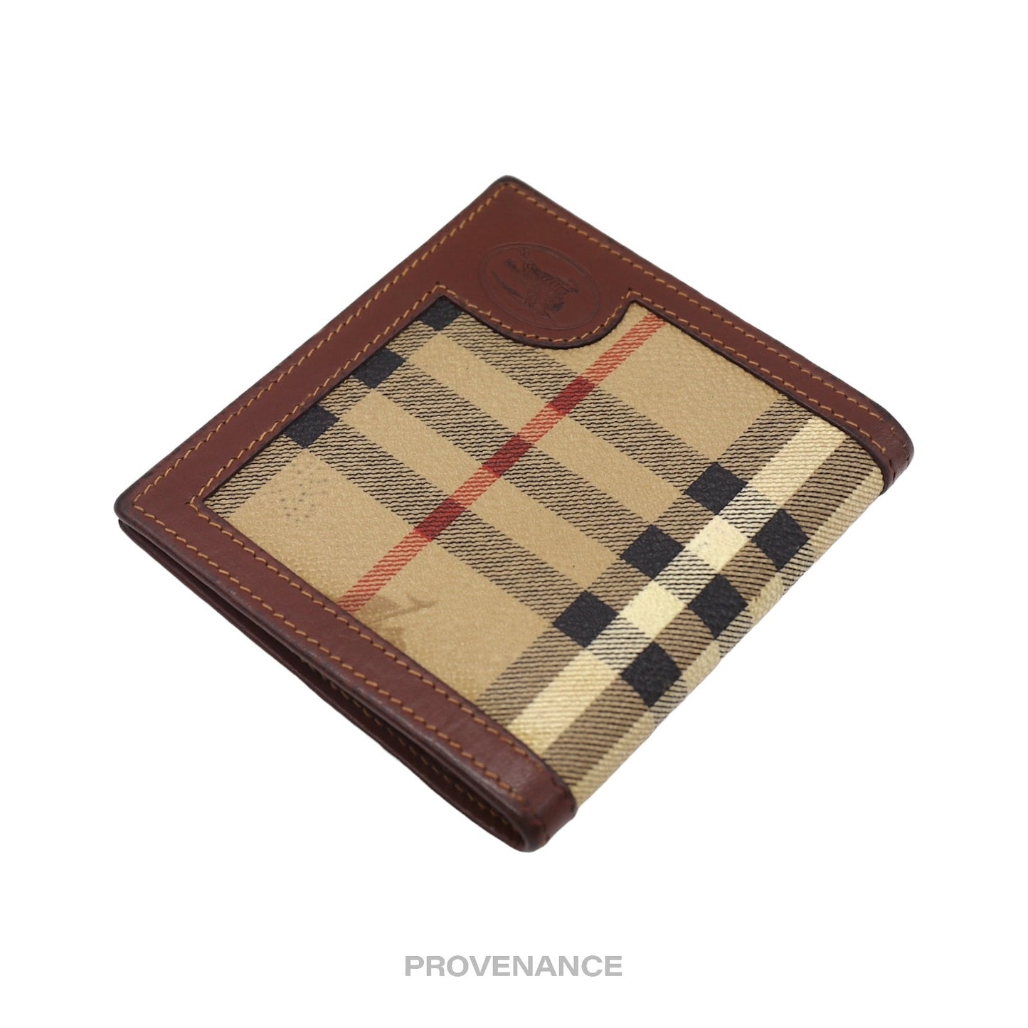 🔴 Burberry Bifold Wallet - Nova Check Brown