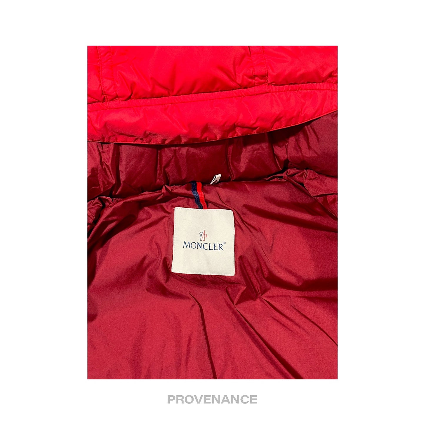 🔴 Moncler Brel Down Puffer Bomber Jacket Coat - Red 3 L