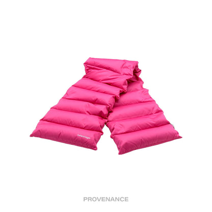 🔴 Balenciaga Puffer Down Scarf - Pink