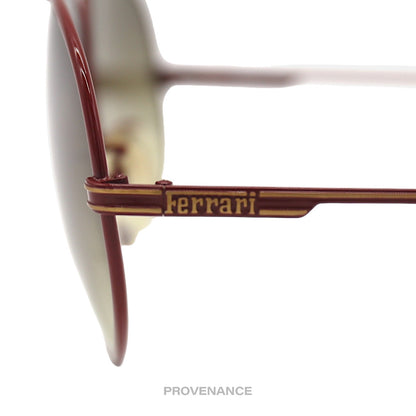 🔴 Ferrari F12 Vintage Sunglasses - Red