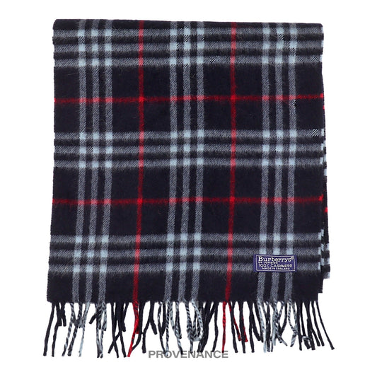 🔴 Burberry Scarf - Nova Check Cashmere Navy