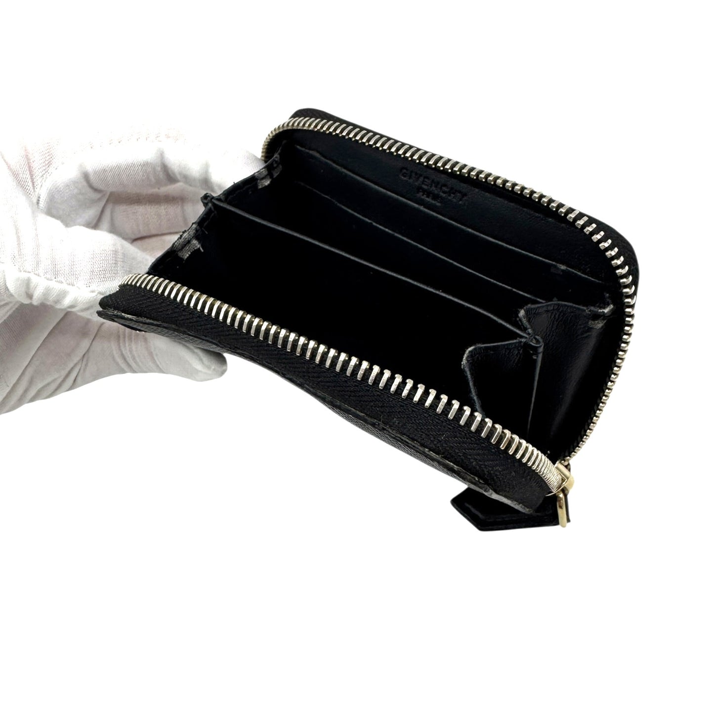 🔴 Givenchy Bambi Zip Card Wallet - Black
