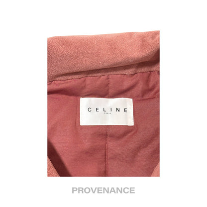 🔴 Celine Logo Padded Down Vest - Red Paisley