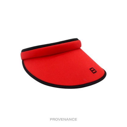 🔴 Balenciaga B Logo Visor - Red/Black