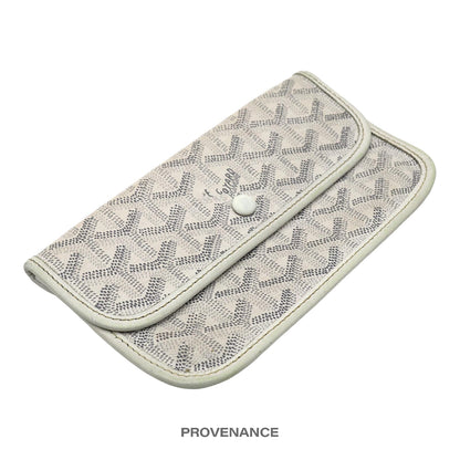 🔴 Goyard St. Louis Pouch Wallet - White Goyardine