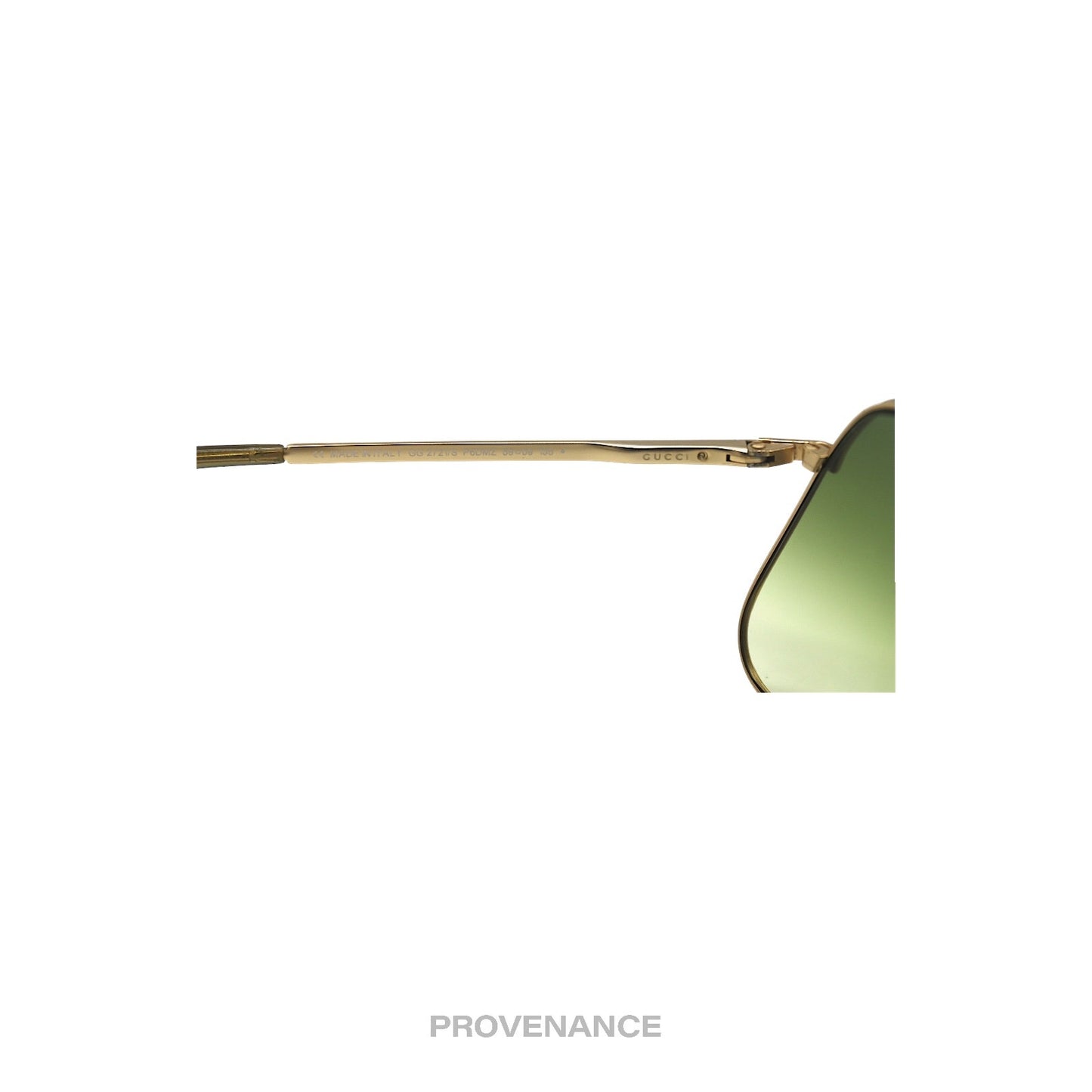 🔴 Gucci Extended Aviator Sunglasses - Brushed Gold