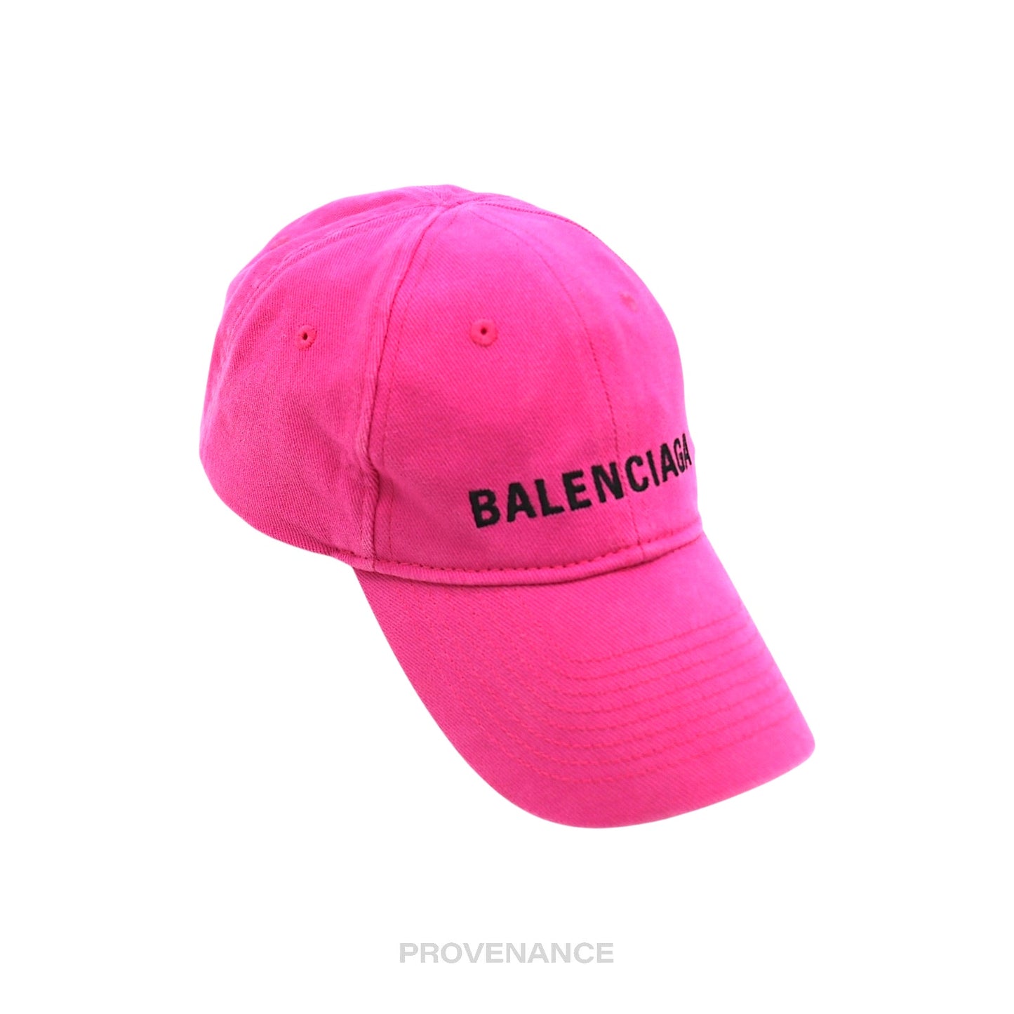 🔴 Balenciaga Embroidered Logo Cap - Washed Pink